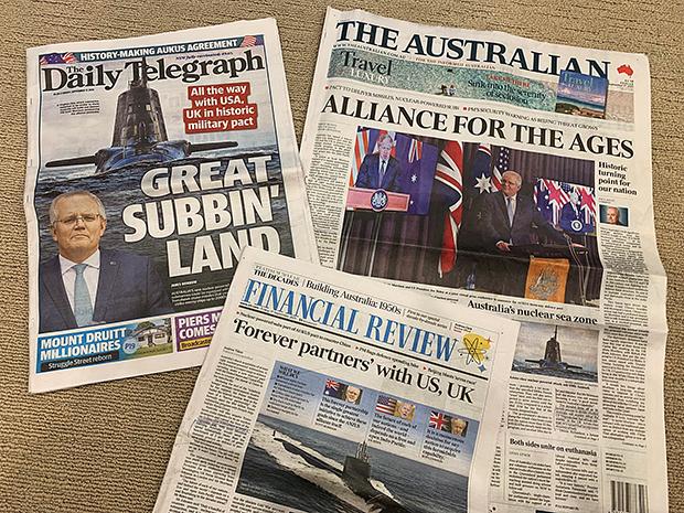 オーストラリアの地元各紙が大々的に報じた