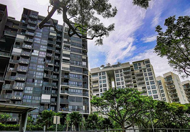 シンガポールで民間住宅の賃料が高騰している＝シンガポール東部（ＮＮＡ撮影）