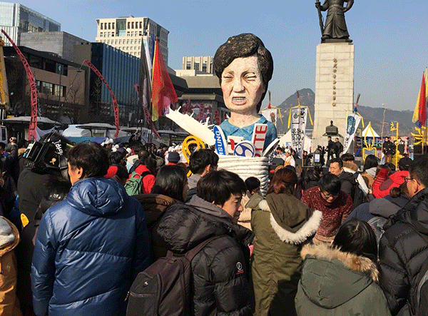 政治的な混乱が経済に及ぼす影響も懸念されている韓国（ＮＮＡ撮影）