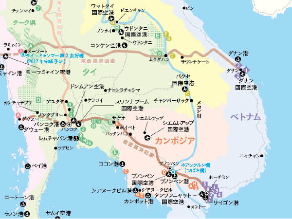 ASEAN一覧　工業団地＆インフラMAP～自動車編～