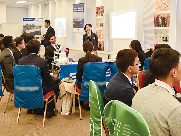 ベイングローバルがASEAN出身の留学生を対象として開催した企業説明会＝18年2月、東京（NNA撮影）