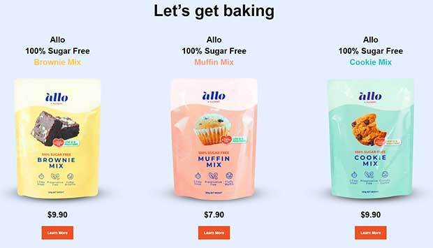 アルケミー・フードテックが販売している栄養価の高い製品（同社ウェブサイトより）