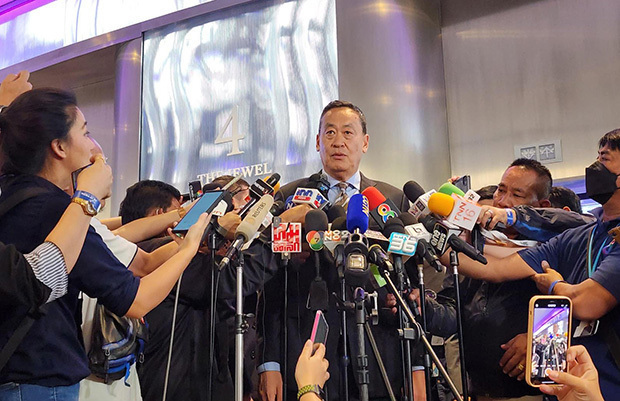 タイのセーター首相は、16歳以上に対する１万バーツのデジタル通貨配布に向け準備を進める＝４日、タイ・バンコク（ＮＮＡ撮影）