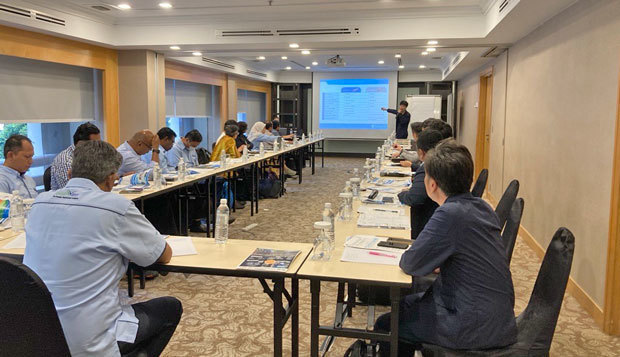 北菱は、ＪＩＣＡなどとマレーシアで実施している下水道維持管理事業の報告会を開いた＝29日、スランゴール州（ＮＮＡ撮影）