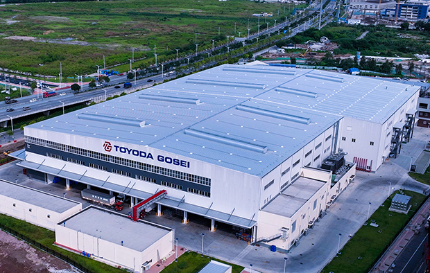 仏山市で本格稼働した豊田合成のエアバッグ工場（同社提供）