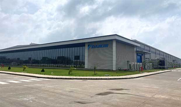 インド南部チェンナイ近郊スリシティーにあるダイキン子会社の新工場（ダイキン工業提供）