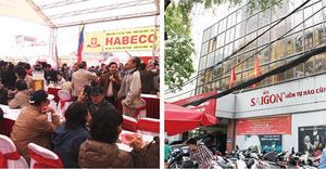 ハベコ主催イベント（左）=12年12月、ハノイ
サベコ関連会社の拠点=17年１月、ホーチミン市 