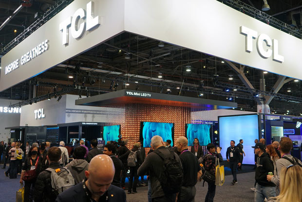 ＴＣＬグループは創業40周年の2021年に新たな成長戦略を打ち出したことを機に、各種事業の拡大に向けた投資を活発化している＝23年１月、米ラスベガス（新華社）