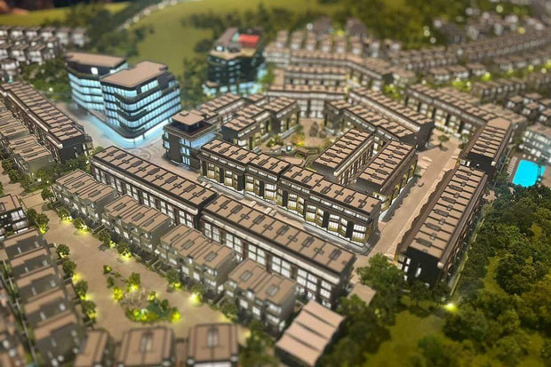 不動産開発会社サー・スタンフォード・ラッフルズ・グループは、カンボジアの首都プノンペンの近郊で高級住宅街を含む大型都市開発を手がける（PHOTO: JAMILLE TRAN, BT）