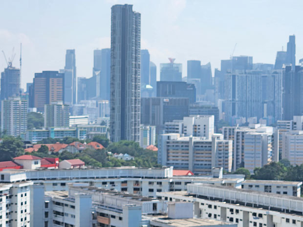 シンガポール政府は中長期的な経済政策に130億Ｓドル超を拠出する計画を明らかにした＝シンガポール中心部（ＮＮＡ撮影）