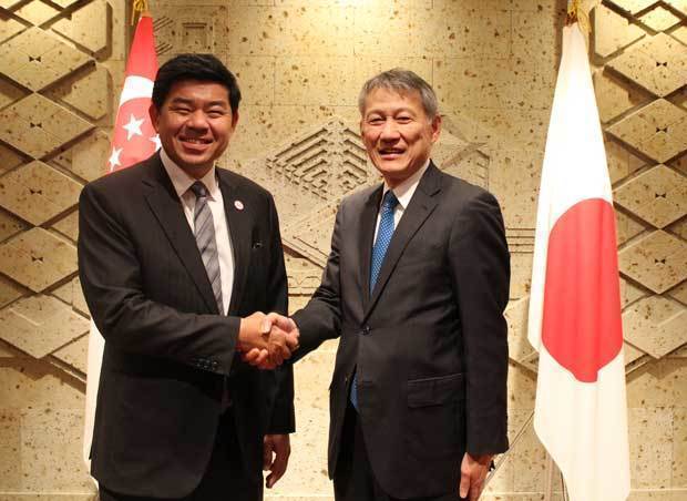 日本とシンガポールはオープンイノベーションを促進する新たな枠組みを立ち上げることで合意した（経済産業省提供）