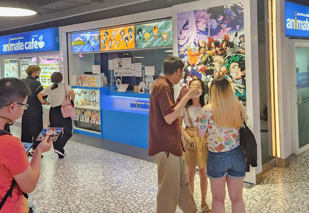 日本のアニメグッズ専門店「animate（アニメイト）」の海外店舗＝23年、バンコク（ＮＮＡ撮影）