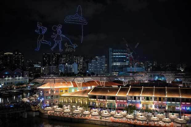 シンガポールの歓楽街クラーク・キーが、約２年間に及ぶ改修工事を終えて新装オープンした（ST PHOTO: MARK CHEONG）