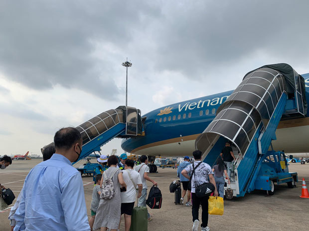 ベトナム航空の業績が回復している＝２月、ホーチミン市