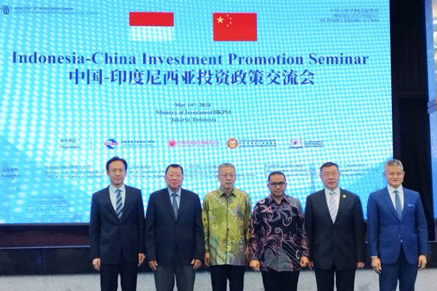 首都ジャカルタで14日に開催された「インドネシア―中国投資促進セミナー」（アンタラ通信）
