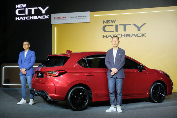 ホンダ・マレーシアは、「シティ・ハッチバック」の新モデルを正式に発売した＝16日、クアラルンプール（ＮＮＡ撮影）