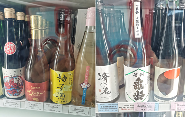 伊勢五本店のシンガポール店では多様な日本産の酒類を置いている＝シンガポール中心部（ＮＮＡ撮影）