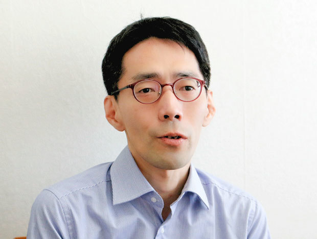同志社大学の浅羽祐樹教授＝８日、韓国・ソウル（ＮＮＡ撮影）
