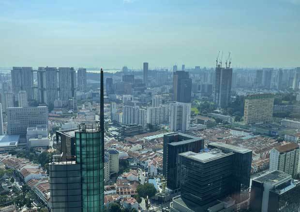 2025年の東南アジアの経済成長は米中の動向により上下に振れる可能性がある＝シンガポール中心部（ＮＮＡ撮影）