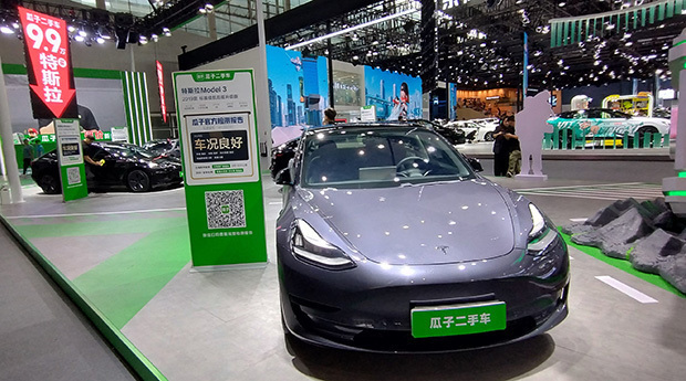 テスラの中国参入が転機となり、中国ＥＶメーカーの車造りが大きく進化した＝24年11月、中国・広東省（ＮＮＡ撮影）