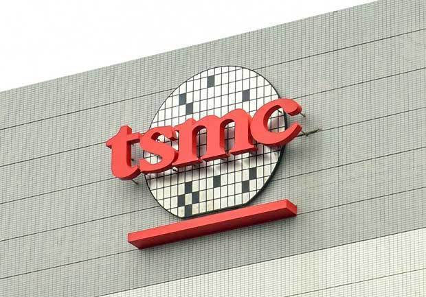 ＴＳＭＣのロゴ（ＮＮＡ撮影）