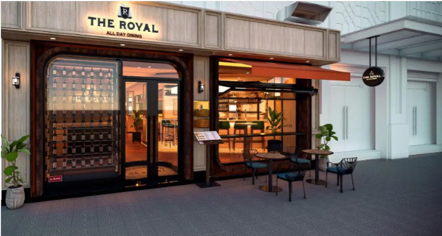 ロイヤルホールディングスは双日とベトナム外食事業に参入し、ホーチミン市にベトナム１号店を出店する（完成イメージ図、ロイヤルホールディングス提供）