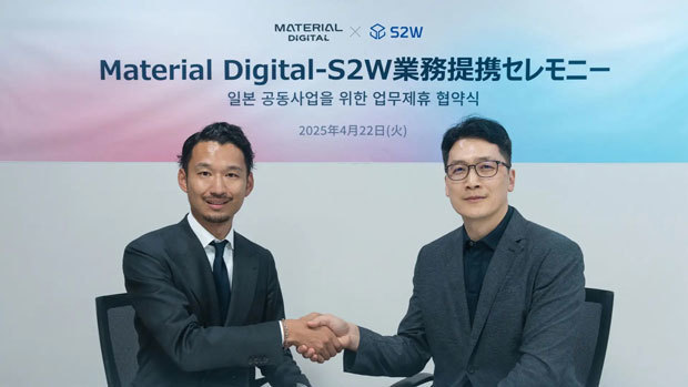 マテリアルデジタルが韓国のデータインテリジェンス企業Ｓ２Ｗと業務提携を締結（マテリアルグループ提供）