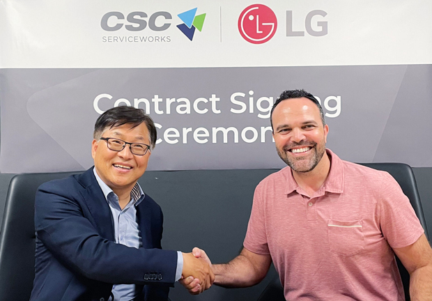 ＬＧ電子は米ＣＳＣサービスワークスと商業用洗濯機の供給契約を締結した（同社提供）