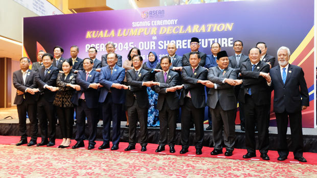ＡＳＥＡＮ諸国の米中依存は今後一層深まっていくとみられる。写真は５月26日に開催されたＡＳＥＡＮ首脳会議の様子＝クアラルンプール（ＮＮＡ撮影）