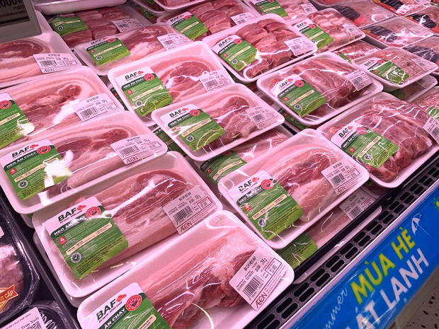 タンロングループの豚肉部門「ＢＡＦ」の豚肉製品