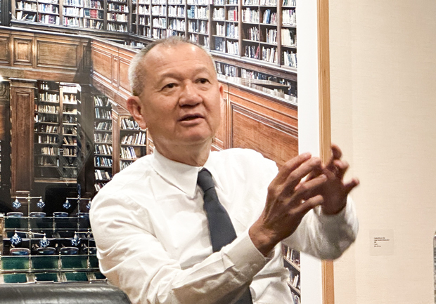 ヤゲオは数々の海外Ｍ＆Ａを成功させてきたと語る陳泰銘董事長（ＮＮＡ撮影）