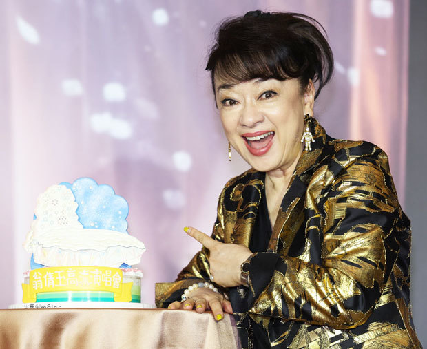 ジュディ・オングさんは８月、高雄市でコンサートを開く＝11日、台北（中央通信社）
