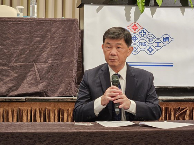 台塑の郭文筆董事長＝11日（中央通信社）