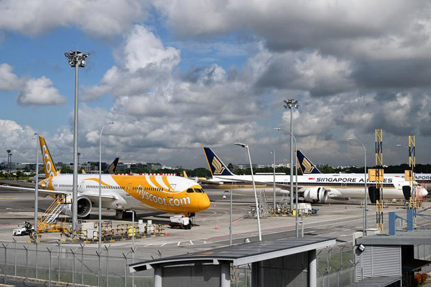 シンガポール航空と傘下のスクートはジェットスター・アジアが７月末で事業を停止するのを受け、同社だけが運航している航路を引き継ぐとみられる（ST PHOTO: KUA CHEE SIONG）