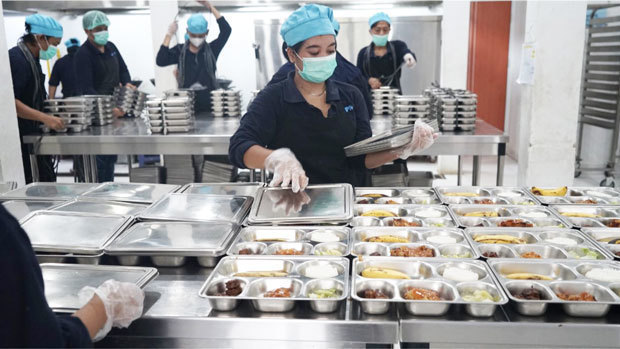 西ジャワ州ボゴールにある給食の調理場の様子（国家栄養庁提供）