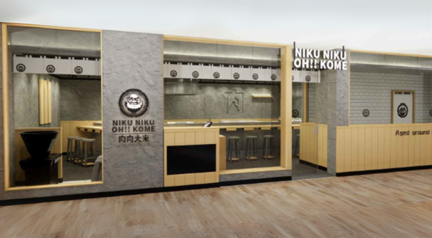 物語コーポレーションは20日、ジャカルタにハンバーグ専門店「肉肉大米（NIKU NIKU OH!! KOME）」のインドネシア１号店をオープンする（同社提供）