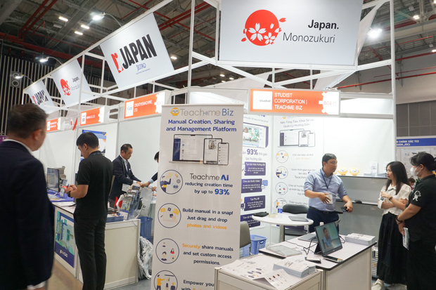 「ＭＴＡベトナム2025」が南部ホーチミン市で開幕、ジェトロがジャパン・パビリオンを設置し、日本の中小企業16社が出展した。