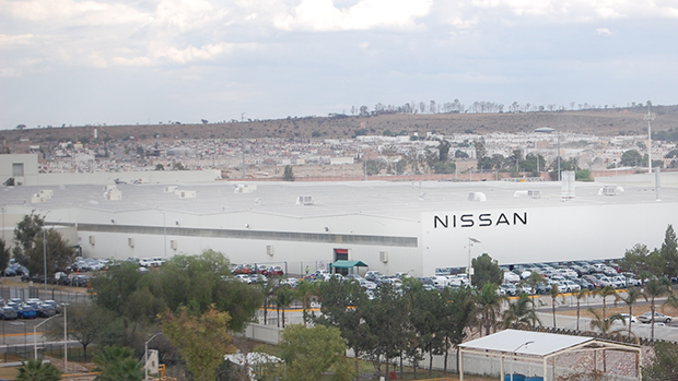 メキシコ・アグアスカリエンテスの日産工場と周辺の様子（フォーインの安藤久史アナリスト提供）