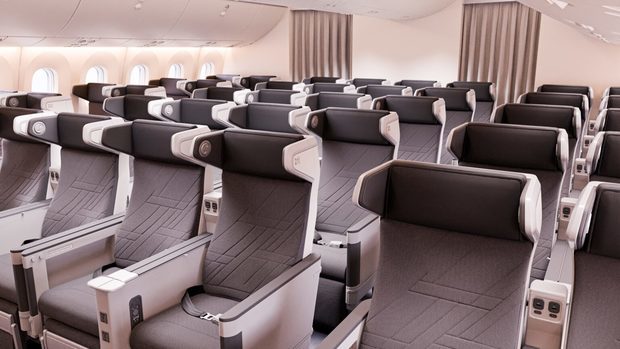 大韓航空は「プレミアムクラス」を短・中距離路線に導入する（同社提供）