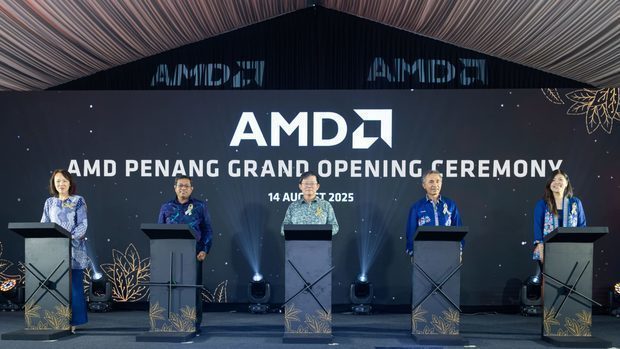 ＡＭＤグローバル・サービシズは新拠点を開所した＝14日、ペナン州（インベスト・ペナン提供）