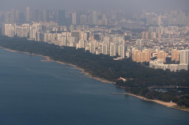シンガポール都市再開発庁は人工島「ロング・アイランド」の造成に向けた調査を実施する（ST PHOTO: GAVIN FOO）