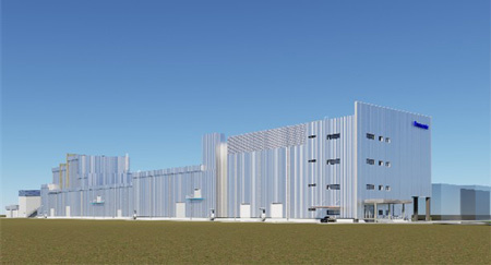 パナソニックインダストリーが建設を発表したアユタヤ工場の新棟のイメージ（同社提供）