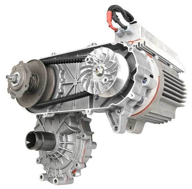 エクセディ主導で開発したＣＶＴ（無段変速機）駆動ユニット（同社提供）