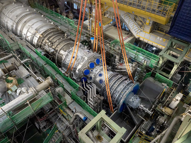 斗山エナビリティーが供給する380メガワット級のガスタービン（同社提供）