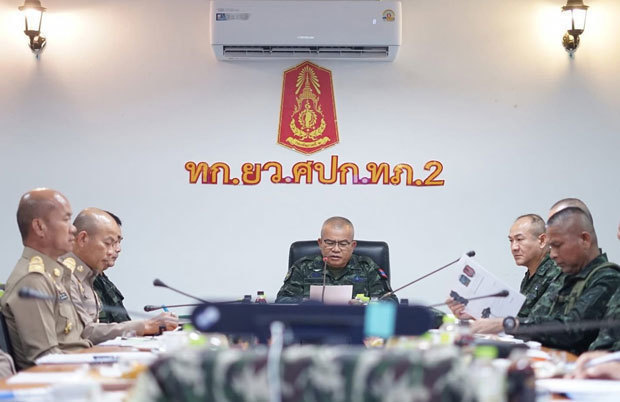 タイ陸軍第２管区司令部は14日、カンボジア陸軍第４管区司令部との国境委員会（ＲＢＣ）の開催を無期限に延期した（タイ陸軍第２管区司令部の公式フェイスブックページより）