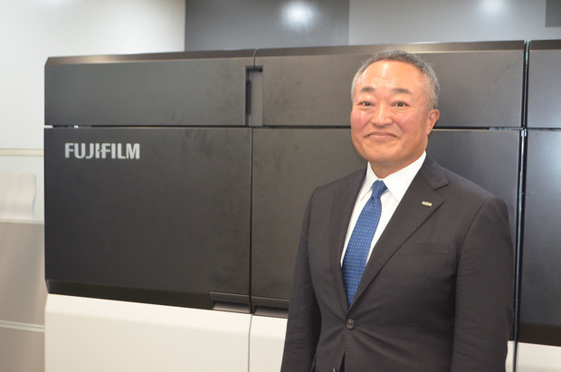 浜直樹社長はＡＩ活用に意欲を示した＝15日、首都圏タギッグ市（ＮＮＡ撮影）