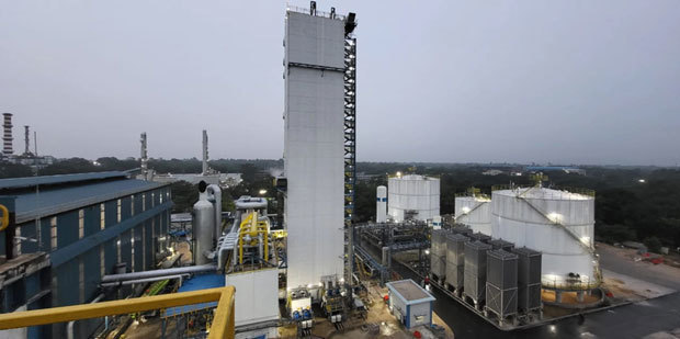 エア・ウォーター・インディアが11月から稼働するインド最大級の産業ガスプラント（エア・ウォーター提供）