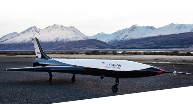 ドーンが開発したスペースプレーン「Mk-II Aurora」（同社提供） 