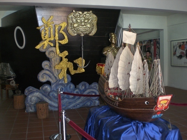 マラッカの鄭和文化博物館の展示（2007年８月筆者撮影）