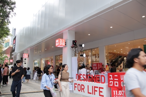 ファーストリテイリング・フィリピンが改装開業する４階建てのユニクロ店舗＝５日、首都圏タギッグ市（ＮＮＡ撮影）
